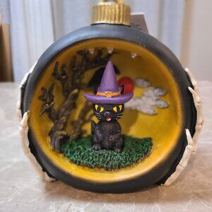 Halloween Kitty Witch hat decoration